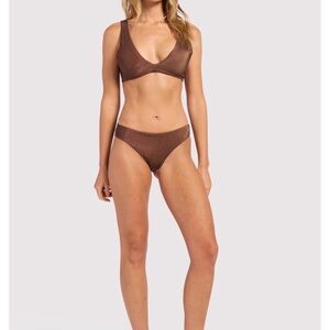 Nuuds Shimmer Coffee Bikini Set